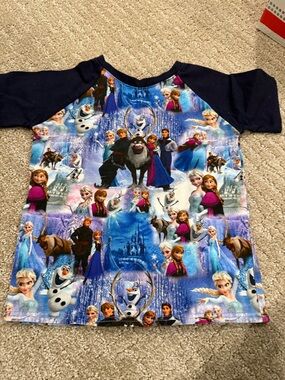 Sweet Petunia size 4 Frozen print